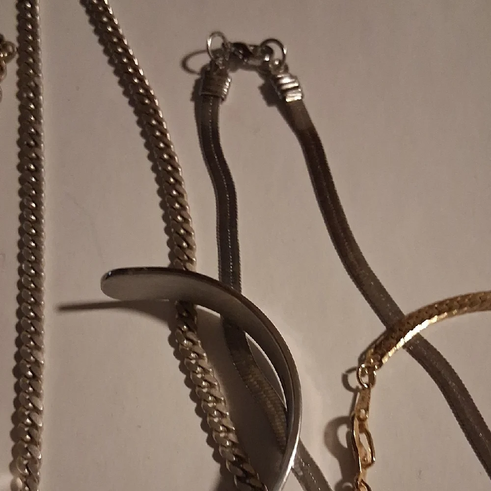 Men's Gold and Silver Bracelet Set